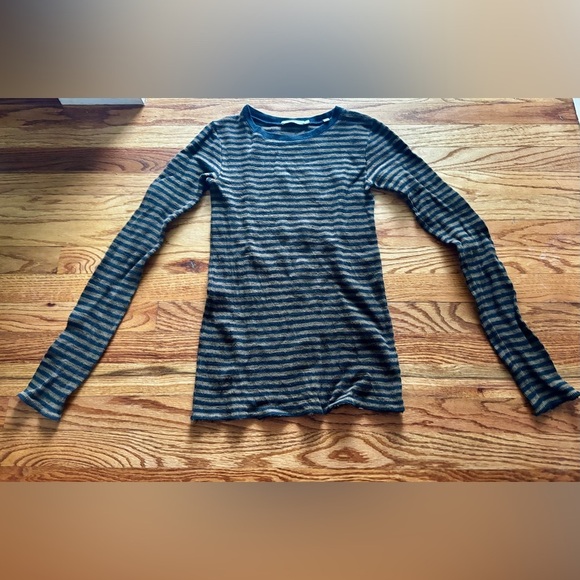 Vince Tops - Vince Striped Sweater - Pima Cotton - Medium